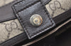 Authentic GUCCI Vintage 2Way Shoulder Tote Bag GG PVC Enamel 203521 Brown 3906K