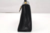 Authentic Salvatore Ferragamo Gancini Leather 2Way Shoulder Hand Bag Black 3907K