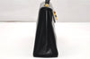 Authentic Salvatore Ferragamo Gancini Leather 2Way Shoulder Hand Bag Black 3907K