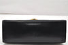 Authentic Salvatore Ferragamo Gancini Leather 2Way Shoulder Hand Bag Black 3907K
