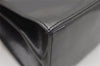 Authentic Salvatore Ferragamo Gancini Leather 2Way Shoulder Hand Bag Black 3907K