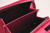 Authentic PRADA Vintage Saffiano Triangle Leather Bifold Wallet Purse Pink 3908J