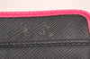 Authentic PRADA Vintage Saffiano Triangle Leather Bifold Wallet Purse Pink 3908J