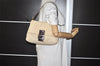 Authentic FENDI Zucca Mamma Baguette Shoulder Bag Canvas Leather Beige 3908K