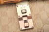 Authentic GUCCI Bamboo Hand Shoulder Bag GG Canvas Leather 111713 Beige 3909K