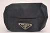 Authentic PRADA Vintage MV1 Vela Nylon Tessuto Pouch Purse Gray 3910J