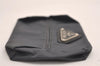 Authentic PRADA Vintage MV1 Vela Nylon Tessuto Pouch Purse Gray 3910J