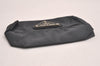 Authentic PRADA Vintage MV1 Vela Nylon Tessuto Pouch Purse Gray 3910J