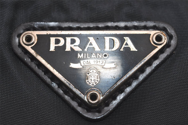 Authentic PRADA Vintage MV1 Vela Nylon Tessuto Pouch Purse Gray 3910J