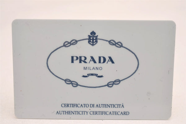 Authentic PRADA Vintage MV1 Vela Nylon Tessuto Pouch Purse Gray 3910J