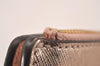 Authentic TORY BURCH Robinson Bifold Wallet Purse Leather Pink Gold 3911J