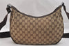 Authentic GUCCI Shoulder Cross Bag GG Canvas Leather 122790 Brown Junk 3911K
