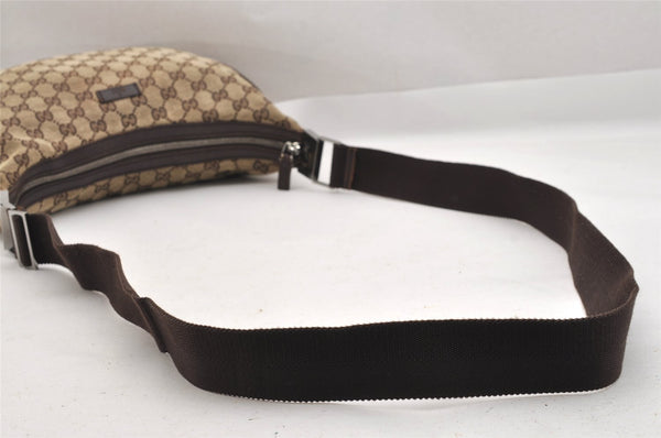 Authentic GUCCI Shoulder Cross Bag GG Canvas Leather 122790 Brown Junk 3911K