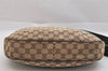 Authentic GUCCI Shoulder Cross Bag GG Canvas Leather 122790 Brown Junk 3911K