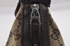 Authentic GUCCI Shoulder Cross Bag GG Canvas Leather 122790 Brown Junk 3911K