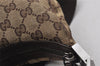 Authentic GUCCI Shoulder Cross Bag GG Canvas Leather 122790 Brown Junk 3911K