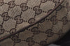 Authentic GUCCI Shoulder Cross Bag GG Canvas Leather 122790 Brown Junk 3911K