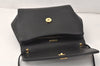 Authentic GIVENCHY Vintage Leather Shoulder Cross Body Bag Purse Black 3912K