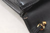 Authentic GIVENCHY Vintage Leather Shoulder Cross Body Bag Purse Black 3912K