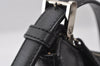 Authentic BURBERRY Vintage Leather Shoulder Hand Bag Purse Black 3913I