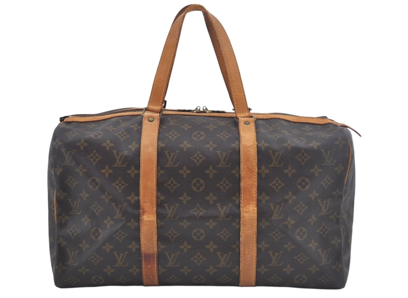 Authentic Louis Vuitton Monogram Sac Souple 45 Hand Boston Bag M41624 LV 3915K
