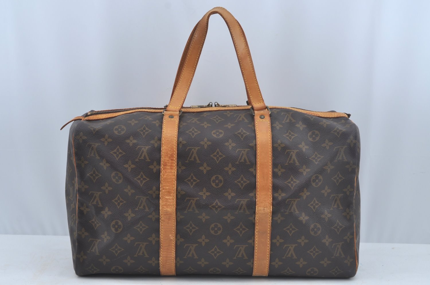 Authentic Louis Vuitton Monogram Sac Souple 45 Hand Boston Bag M41624 LV 3915K