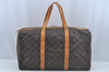 Authentic Louis Vuitton Monogram Sac Souple 45 Hand Boston Bag M41624 LV 3915K