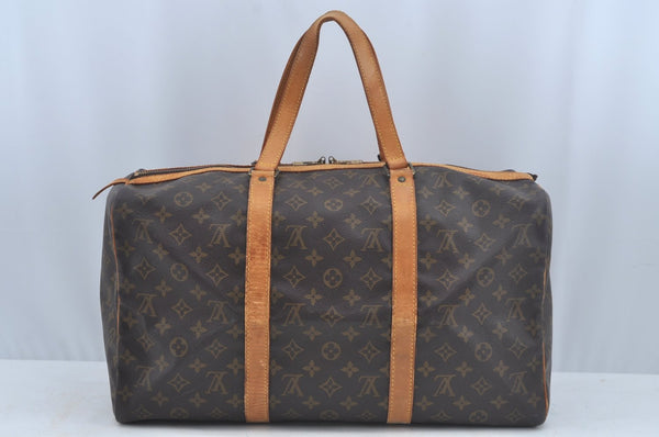 Authentic Louis Vuitton Monogram Sac Souple 45 Hand Boston Bag M41624 LV 3915K