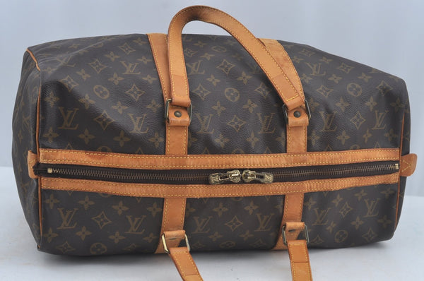 Authentic Louis Vuitton Monogram Sac Souple 45 Hand Boston Bag M41624 LV 3915K