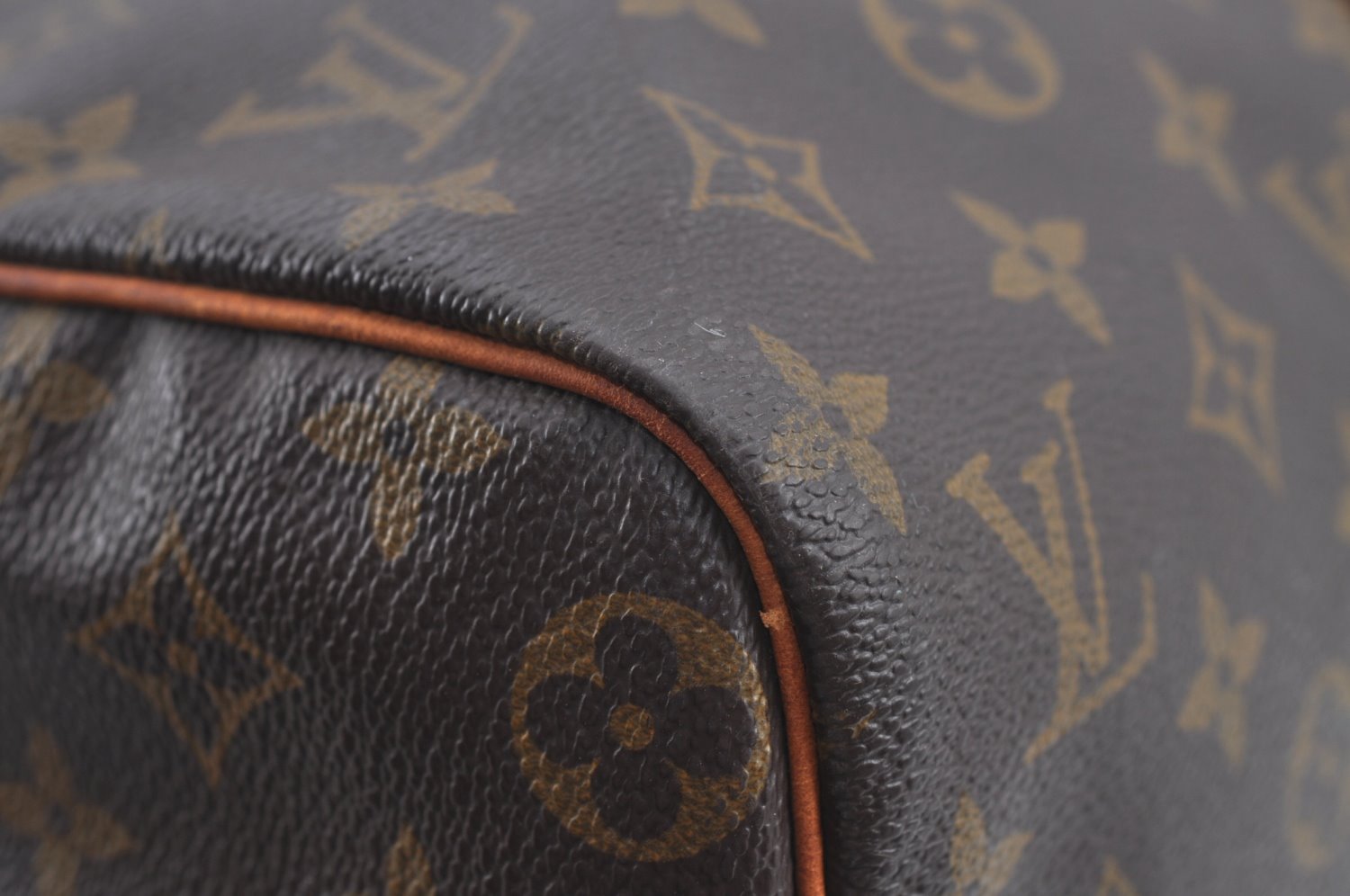 Authentic Louis Vuitton Monogram Sac Souple 45 Hand Boston Bag M41624 LV 3915K