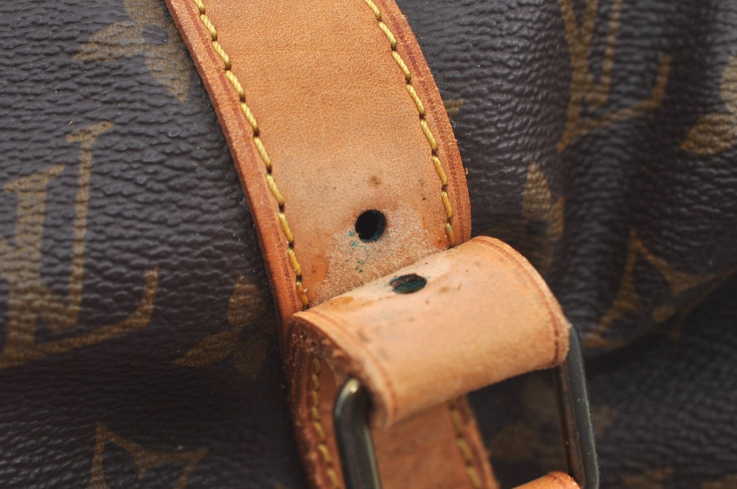 Authentic Louis Vuitton Monogram Sac Souple 45 Hand Boston Bag M41624 LV 3915K