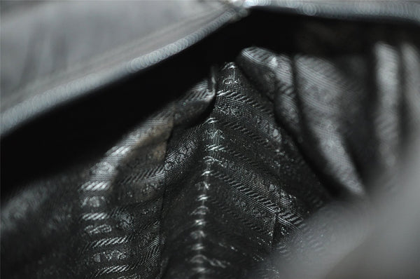 Authentic PRADA Vintage Nylon Tessuto Shoulder Hand Tote Bag Black 3916I