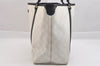 Authentic GUCCI Vintage Shoulder Tote Bag GG PVC Leather 197953 White 3917K