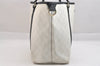 Authentic GUCCI Vintage Shoulder Tote Bag GG PVC Leather 197953 White 3917K