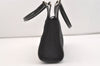 Authentic GUCCI Jackie Hand Tote Bag Purse GG Canvas Leather 0011068 Black 3920J