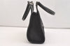 Authentic GUCCI Jackie Hand Tote Bag Purse GG Canvas Leather 0011068 Black 3920J
