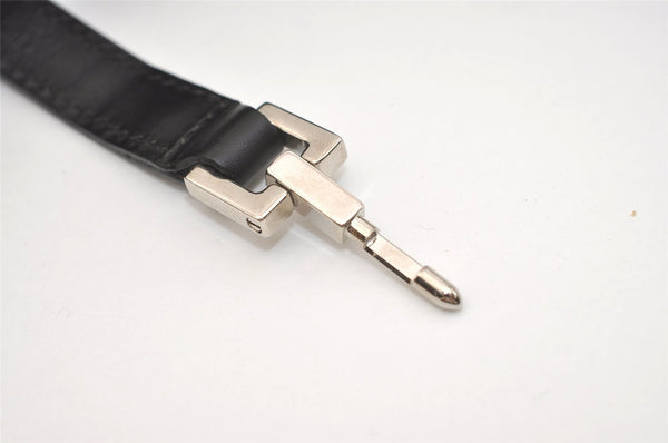 Authentic GUCCI Jackie Hand Tote Bag Purse GG Canvas Leather 0011068 Black 3920J