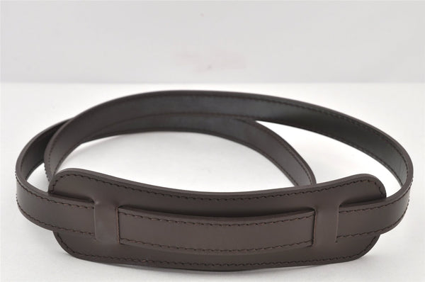Authentic Louis Vuitton Leather Shoulder Strap Brown 52.8" LV 3920K