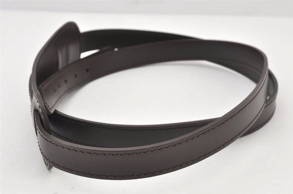 Authentic Louis Vuitton Leather Shoulder Strap Brown 52.8" LV 3920K