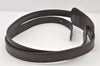 Authentic Louis Vuitton Leather Shoulder Strap Brown 52.8" LV 3920K
