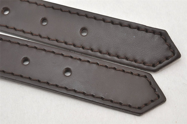 Authentic Louis Vuitton Leather Shoulder Strap Brown 52.8" LV 3920K