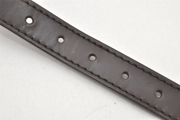 Authentic Louis Vuitton Leather Shoulder Strap Brown 52.8" LV 3920K