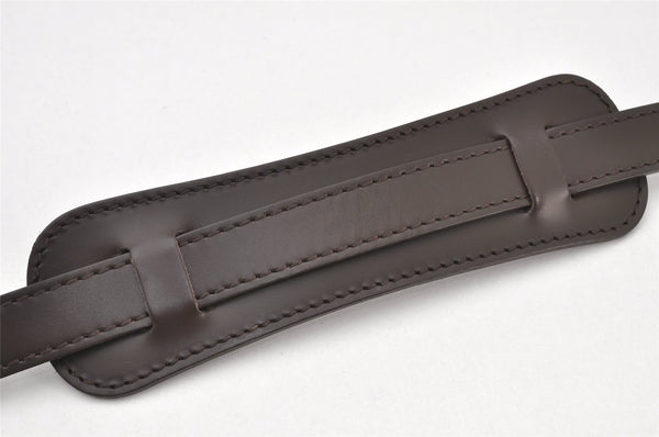 Authentic Louis Vuitton Leather Shoulder Strap Brown 52.8" LV 3920K