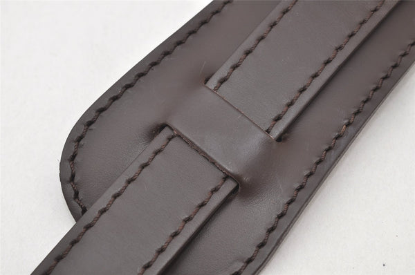 Authentic Louis Vuitton Leather Shoulder Strap Brown 52.8" LV 3920K