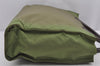Authentic PRADA Vintage Nylon Tessuto Plastic Hand Tote Bag Purse Green 3921J