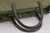Authentic PRADA Vintage Nylon Tessuto Plastic Hand Tote Bag Purse Green 3921J