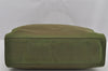 Authentic PRADA Vintage Nylon Tessuto Plastic Hand Tote Bag Purse Green 3921J