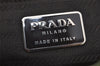 Authentic PRADA Vintage Nylon Tessuto Plastic Hand Tote Bag Purse Green 3921J