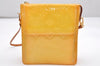 Auth Louis Vuitton Monogram Vernis Mott Shoulder Hand Bag Yellow M91059 LV 3921K