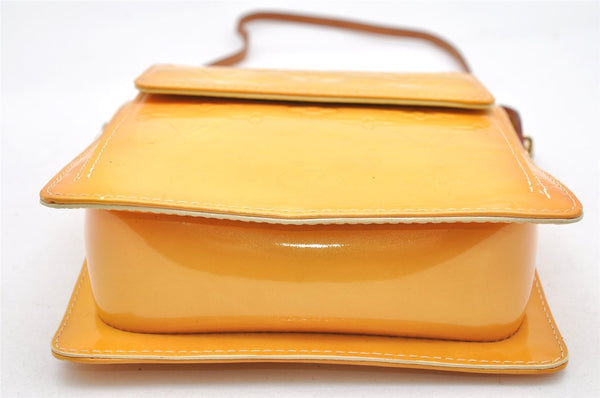 Auth Louis Vuitton Monogram Vernis Mott Shoulder Hand Bag Yellow M91059 LV 3921K